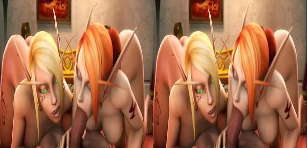  SFM World of Warcraft animated blood elf double blowjobnoname55